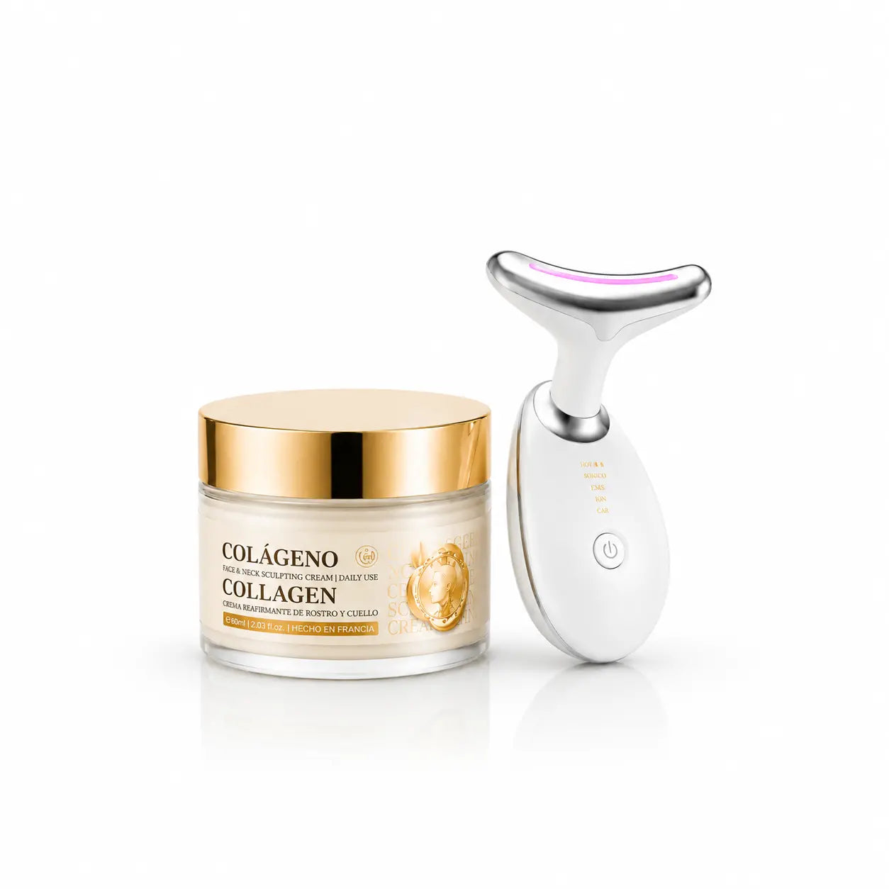 Masajeador facial +crema y regalos
