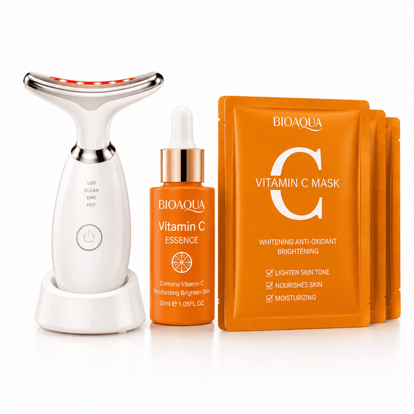Masajeador Led+serum vitamina C