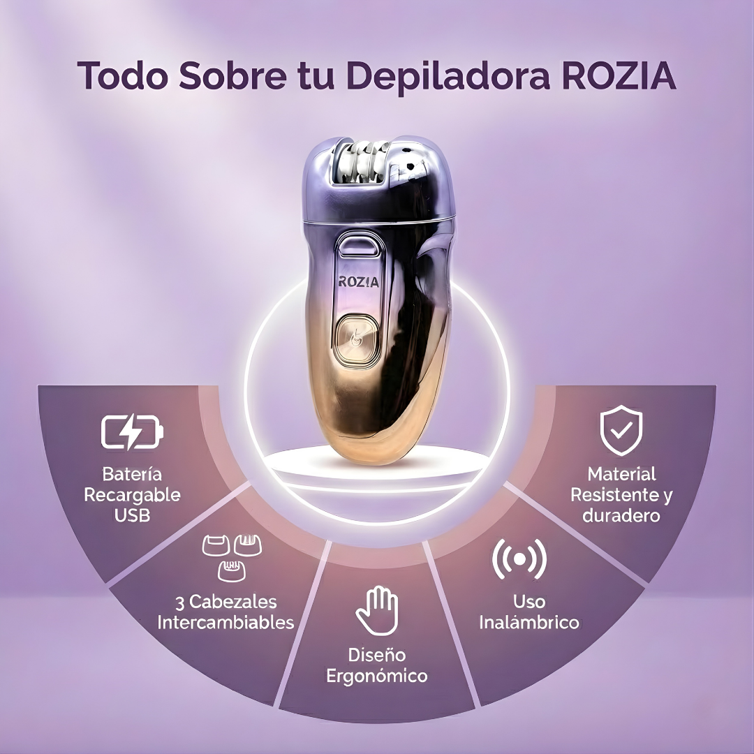DEPILADORA ROZIA 3EN1