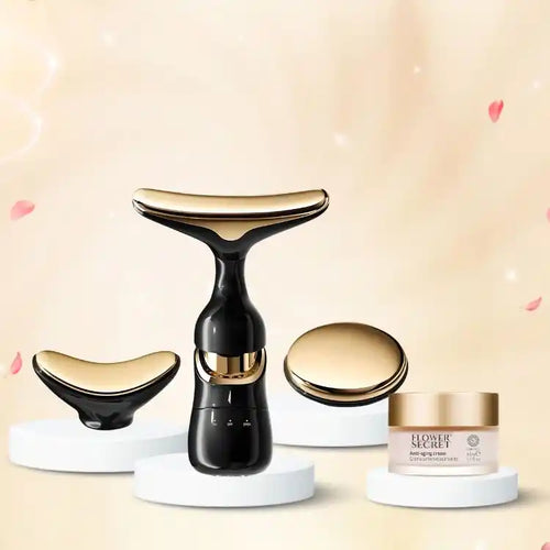 Masajeador Facial 3 en 1 + Crema