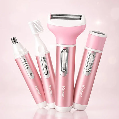 DEPILADORA KEMEI RECARGABLE 4 EN 1